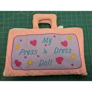 Pockets of Learning Children's Press N' Dress Doll Zip Book Double Handles